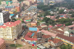 Collage image of an aerial view of Thika Town.
